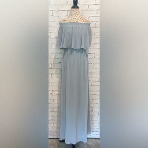Show Me Your Mumu Hacienda SILVER SAGE  Maxi Bridesmaid Dress - NWT - size Small